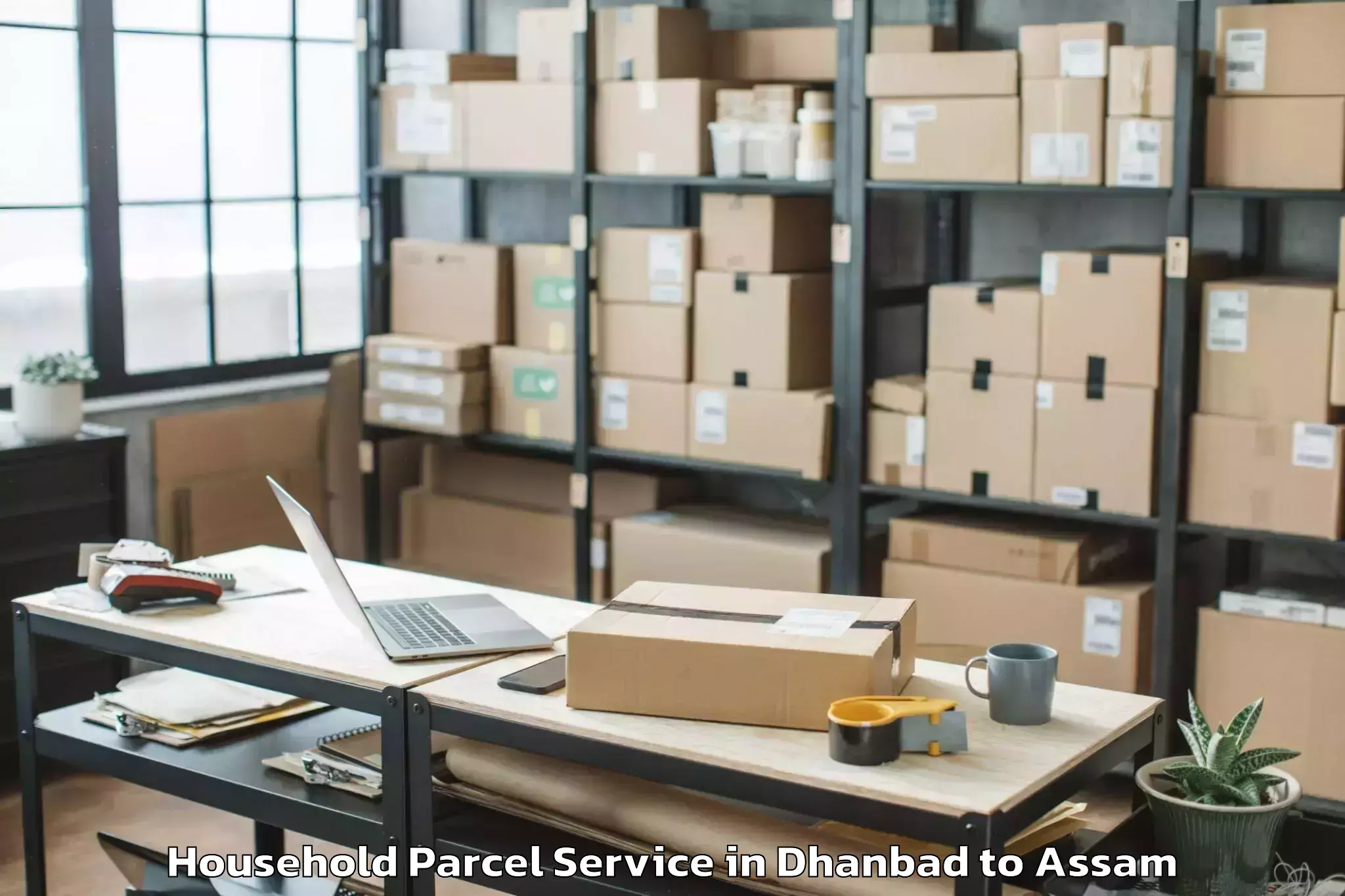 Professional Dhanbad to Samaguri Household Parcel